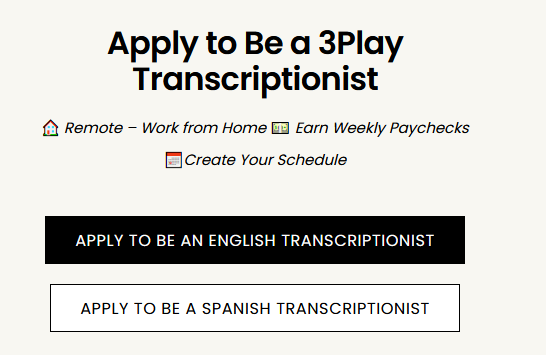 3Play Media Transcriptionist Job