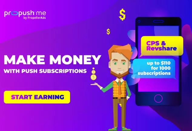 Monetize Website Traffic With ProPush.Me